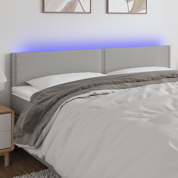 vidaXL vil&aacute;gossz&uuml;rke sz&ouml;vet LED-es fejt&aacute;mla 200x5x78/88 cm