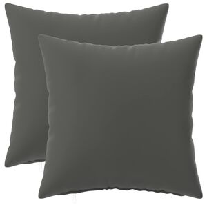 vidaXL P&aacute;rna huzat 2 pcs HEERLEN Antracitsz&uuml;rke 30 x 30 cm Poli&eacute;szter