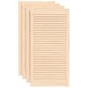 vidaXL 4 db t&ouml;m&ouml;r fenyőfa lamell&aacute;s szekr&eacute;nyajt&oacute; 99,3 x 49,4 cm