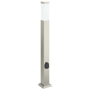vidaXL 80 cm rozsdamentes ac&eacute;l oszlopl&aacute;mpa konnektorral IP44