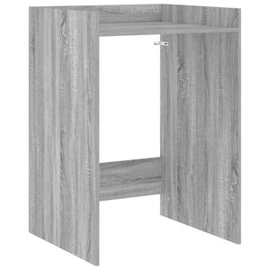 vidaXL Mos&oacute;g&eacute;p Szekr&eacute;ny Sz&uuml;rke Sonoma 67,5 x 62 x 97 cm Szerelt fa