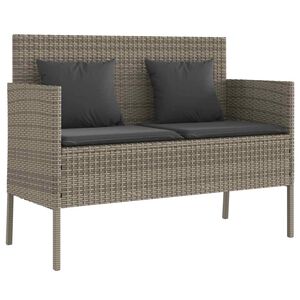 vidaXL sz&uuml;rke polyrattan ak&aacute;cfa kerti pad p&aacute;rn&aacute;val