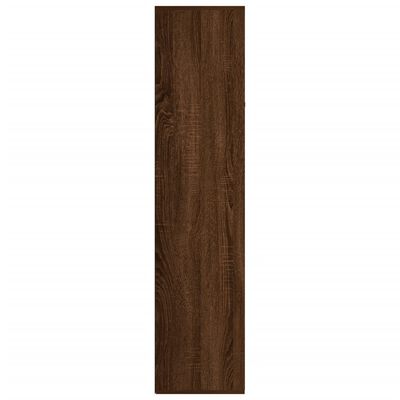 vidaXL barna tölgyszínű szerelt fa könyv-/tálalószekrény 66x30x130 cm