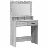 vidaXL &Ouml;lt&ouml;zk&ouml;dőasztal Sz&uuml;rke Sonoma 79 x 41 x 135 cm Szerelt Fa