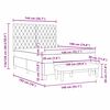 vidaXL Boxrug&oacute;s &aacute;gy matracmal S&ouml;t&eacute;tsz&uuml;rke 140 x 190 cm B&aacute;rsony