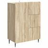 vidaXL Sz&eacute;f fi&oacute;kkal Sonoma T&ouml;lgy 66 x 34,5 x 91,5 cm Szerelt Fa