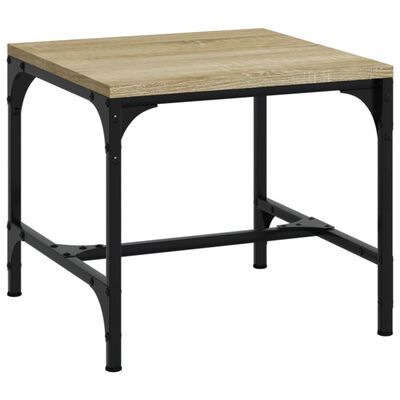 vidaXL 2 db sonoma tölgy színű szerelt fa kisasztal 40x40x35 cm
