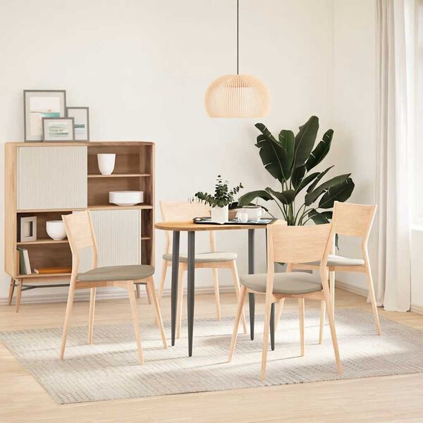 vidaXL tömör akácfa ovális alakú asztallap 80 x 40 x 2 cm