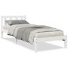 vidaXL feh&eacute;r t&ouml;m&ouml;r fenyő extra hossz&uacute; &aacute;gykeret matrac n&eacute;lk&uuml;l 90x220 cm