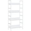 vidaXL 4 szintes feh&eacute;r szerelt fa k&ouml;nyvespolc 60 x 27,6 x 124,5 cm