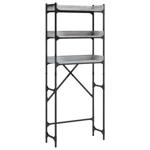 vidaXL sz&uuml;rke sonoma sz&iacute;nű szerelt fa mos&oacute;g&eacute;ppolc 67 x 25 x 163 cm