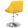 vidaXL 2 db mustársárga bársony forgó étkezőszék