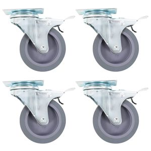 vidaXL 4 db &ouml;nbe&aacute;ll&oacute; g&ouml;rgő dupla f&eacute;kkel 75 mm