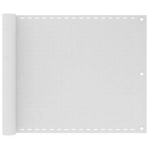 vidaXL feh&eacute;r HDPE erk&eacute;lyparav&aacute;n 75 x 300 cm