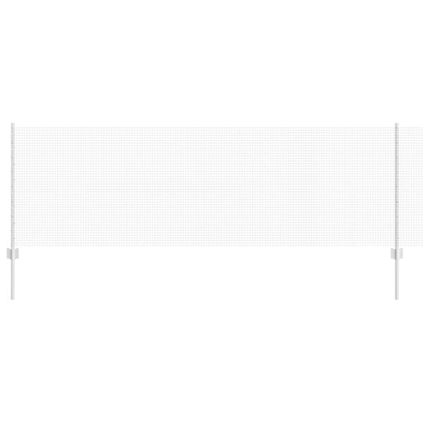 vidaXL Ker&iacute;t&eacute;s oszlopokkal Ez&uuml;st 0,8 x 100 m Ac&eacute;l