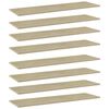 vidaXL 8 db sonoma-t&ouml;lgy sz&iacute;nű forg&aacute;cslap k&ouml;nyvespolc 100x30x1,5 cm