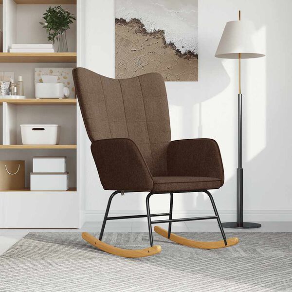 vidaXL barna szövet hintaszék