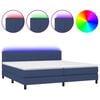 vidaXL k&eacute;k sz&ouml;vet rug&oacute;s &eacute;s LED-es &aacute;gy matraccal 200 x 200 cm