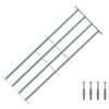vidaXL Ablakok biztons&aacute;gi r&aacute;cs 4 keresztl&eacute;csel 3 pcs 930-1740 mm