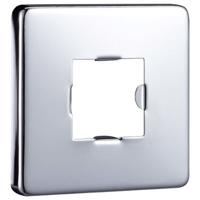 vidaXL ezüstszínű négyszögletes rozsdamentes acél zuhanytartókar 40 cm