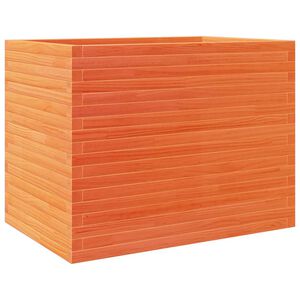 vidaXL viaszbarna t&ouml;m&ouml;r fenyőfa kerti vir&aacute;gl&aacute;da 90 x 60 x 68,5 cm