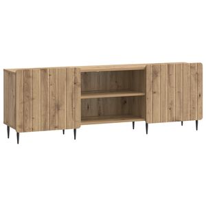 vidaXL TV szekr&eacute;ny K&eacute;zműves T&ouml;lgy 150 x 31 x 52 cm Szerelt Fa