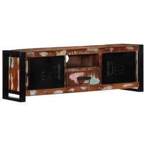vidaXL TV szekr&eacute;ny 100x30x35 cm t&ouml;m&ouml;rfa, &uacute;jrahasznos&iacute;tott fa
