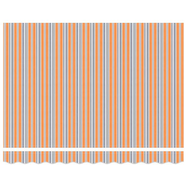 vidaXL Beh&uacute;zhat&oacute; napellenző K&eacute;k &eacute;s Narancs 250 x 200 cm sz&ouml;vet