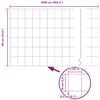 vidaXL Európai Kerítés Ezüst 0,6 x 25 m Meleg horganyzott vas