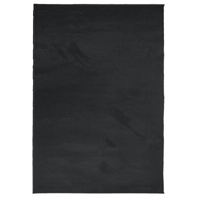 vidaXL OVIEDO fekete rövid szálú szőnyeg 160x230 cm