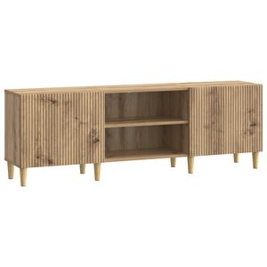 vidaXL TV szekr&eacute;ny 150 x 31 x 50 cm K&eacute;zműves T&ouml;lgy Szerelt Fa