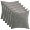 vidaXL P&aacute;rna huzat 6 pcs HEERLEN S&ouml;t&eacute;tsz&uuml;rke 35 x 35 cm