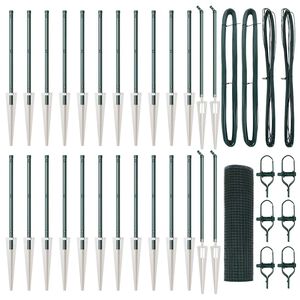 vidaXL Hevederes dr&oacute;tker&iacute;t&eacute;s t&uuml;sk&eacute;kkel 50 x 0,6 m PVC-bevonatos Ac&eacute;l