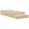 vidaXL Ágykeret tárolóval fiókkal tárolóval Sonoma tölgy 80 cm Faanyag