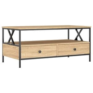 vidaXL sonoma t&ouml;lgy sz&iacute;nű szerelt fa doh&aacute;nyz&oacute;asztal 100 x 51 x 45 cm
