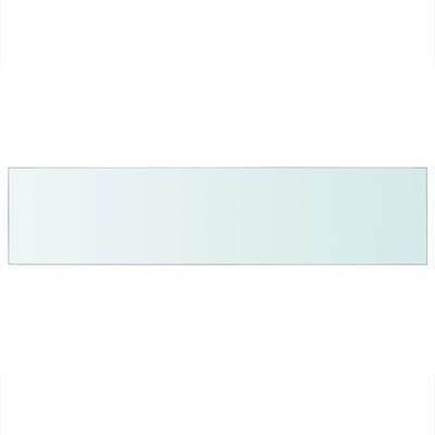vidaXL 110x25 cm átlátszó panel üvegpolc