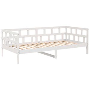 vidaXL feh&eacute;r t&ouml;m&ouml;r fenyőfa kanap&eacute;&aacute;gy 90 x 200 cm