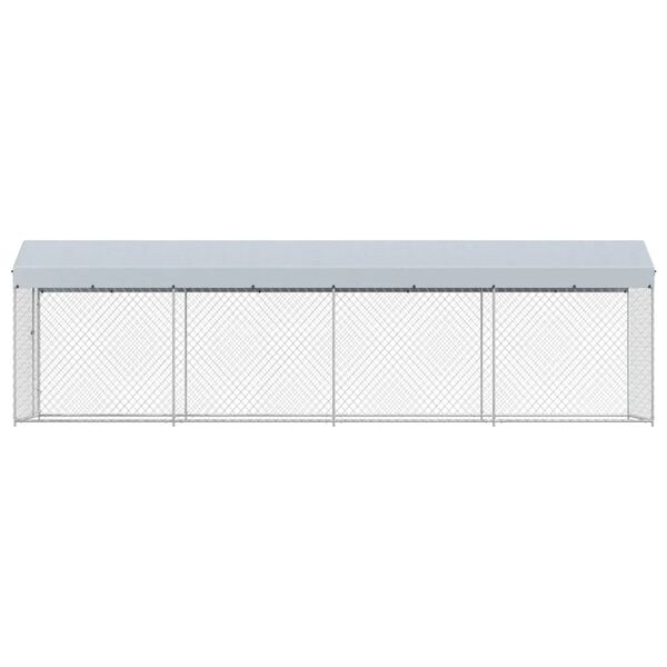 vidaXL k&uuml;lt&eacute;ri kutyakennel tetővel 760 x 190 x 225 cm