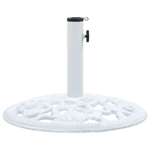 vidaXL feh&eacute;r &ouml;nt&ouml;ttvas napernyőtalp 12 kg 48 cm