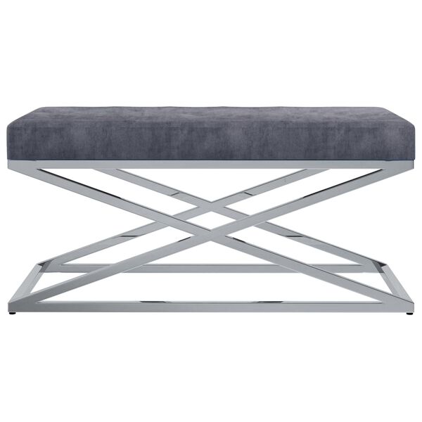 vidaXL sz&uuml;rke b&aacute;rsonysz&ouml;vetű rozsdamentes ac&eacute;lpad 97 cm