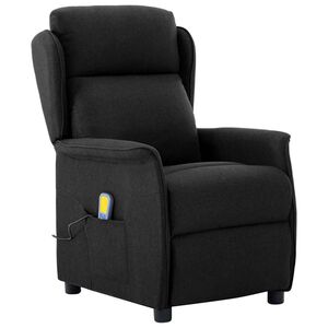 vidaXL Massz&aacute;zssz&eacute;k p&aacute;rn&aacute;val Fekete 93.5 x 67.5 x 101.5 cm sz&ouml;vet
