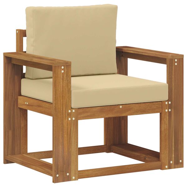 vidaXL K&uuml;lt&eacute;ri kanap&eacute; T&ouml;m&ouml;r ak&aacute;cfa &eacute;s poli&eacute;szter Term&eacute;szetes