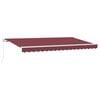 vidaXL Beh&uacute;zhat&oacute; napellenző Burgundi 400 x 200 cm sz&ouml;vet