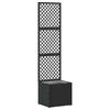 vidaXL Kertifuttat&oacute; vir&aacute;g&aacute;gy&aacute;s Fekete 35 x 30 x 135 cm F&eacute;m