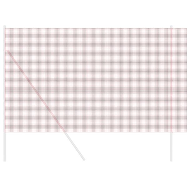 vidaXL Hegesztett Drótháló Kerítés Piros 1.5 x 10 m Acél