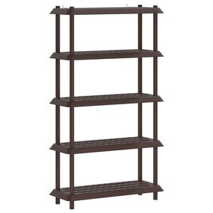 vidaXL Polc egys&eacute;g 5 szint 100 x 40 x 177 cm PP Barna