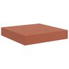 vidaXL Falpolc Falra szerelhető 2 pcs Piros 23 x 23,5 x 4 cm Faanyag