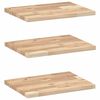 vidaXL 3 db kezeletlen t&ouml;m&ouml;r ak&aacute;cfa f&uuml;ggőpolc 40 x 30 x 2 cm