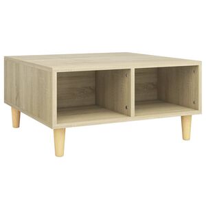 vidaXL sonoma t&ouml;lgy sz&iacute;nű szerelt fa doh&aacute;nyz&oacute;asztal 60x 60 x 30 cm