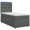 vidaXL LED Boxspring &Aacute;gy Mattal S&ouml;t&eacute;tsz&uuml;rke 90 x 190 cm Sz&ouml;vet